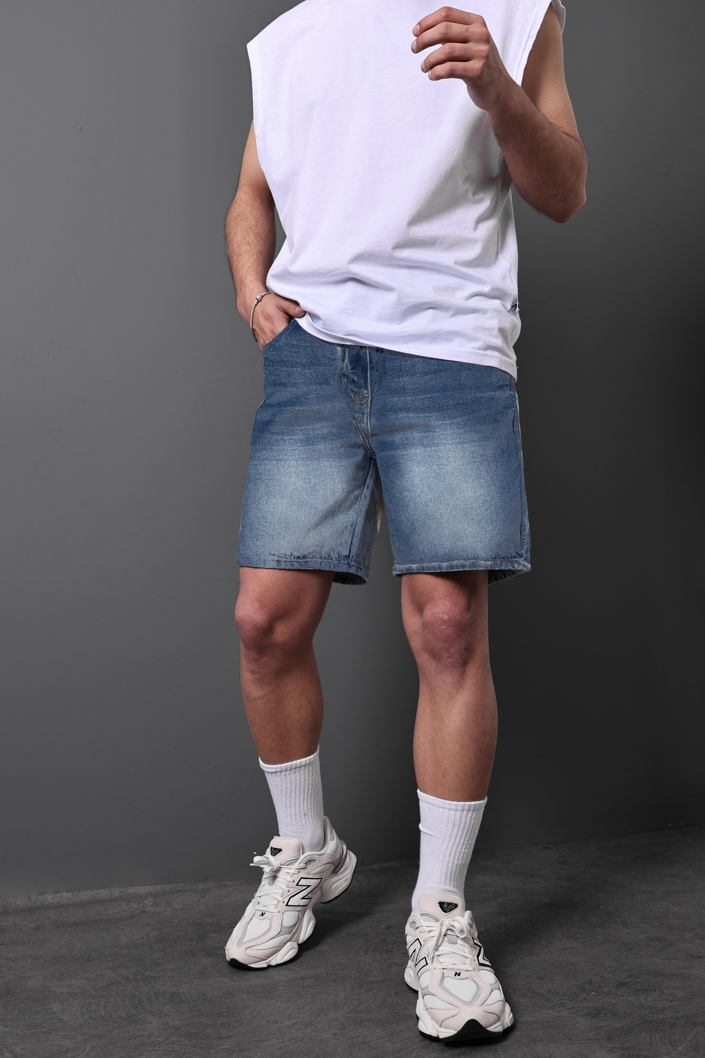 " Ocean Blue " Denim Shorts