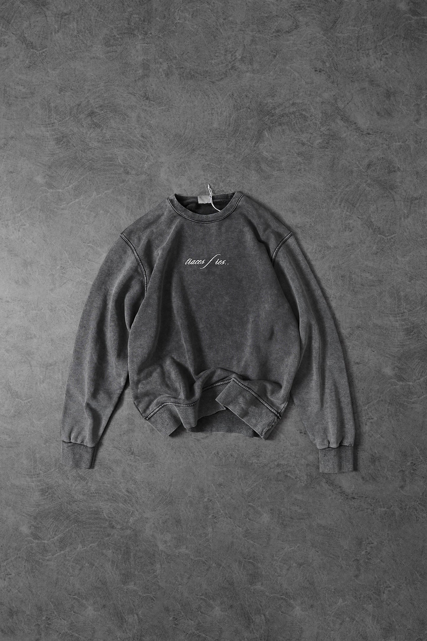 " Mystic Lens " Oversized Crew-neck - Acid washed