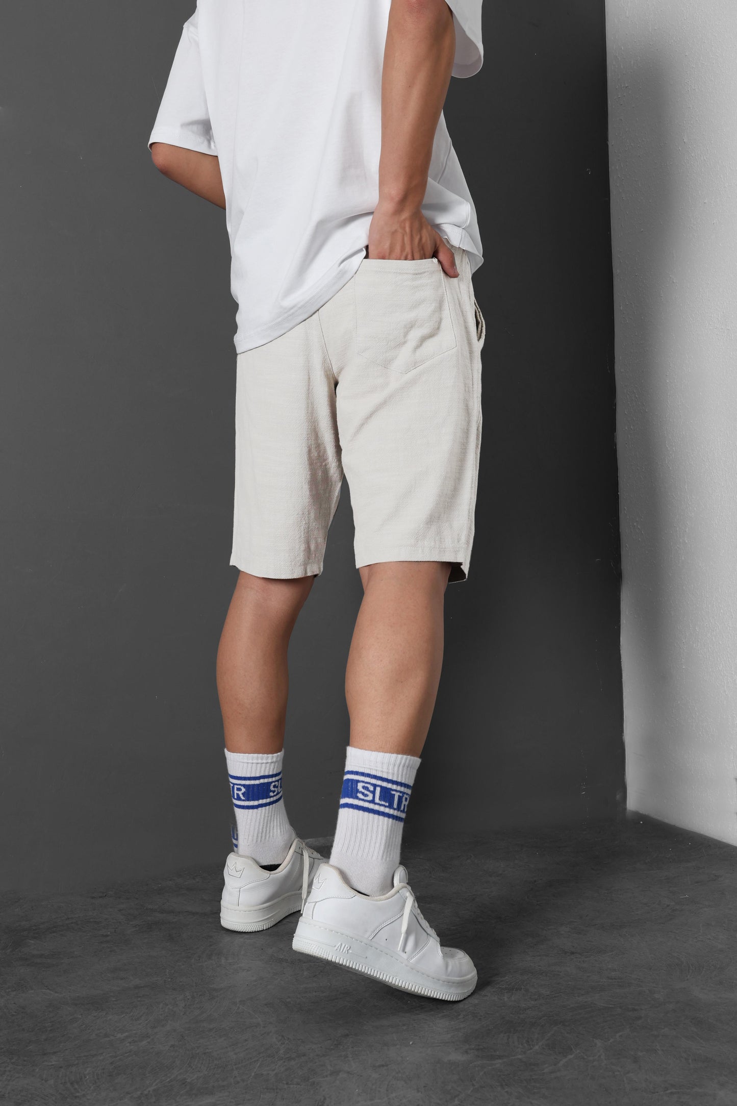 " 9amraya " classic shorts - white