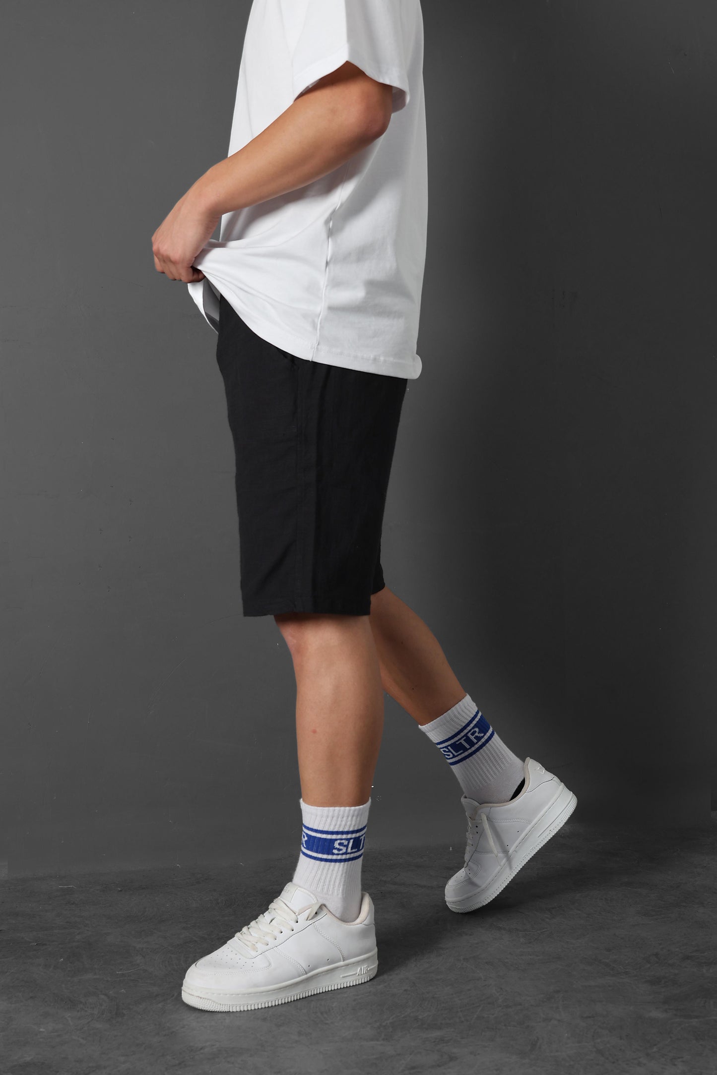 " 9amraya " classic shorts - Black