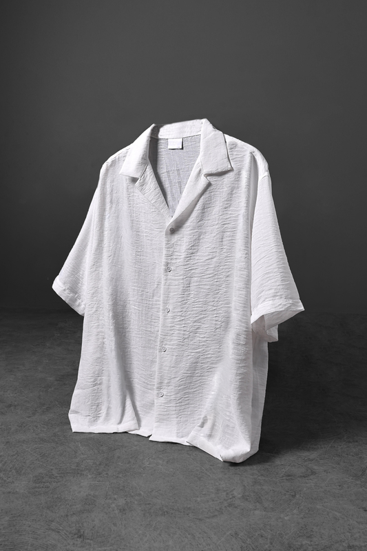 " 9amraya " Classic Shirt - White