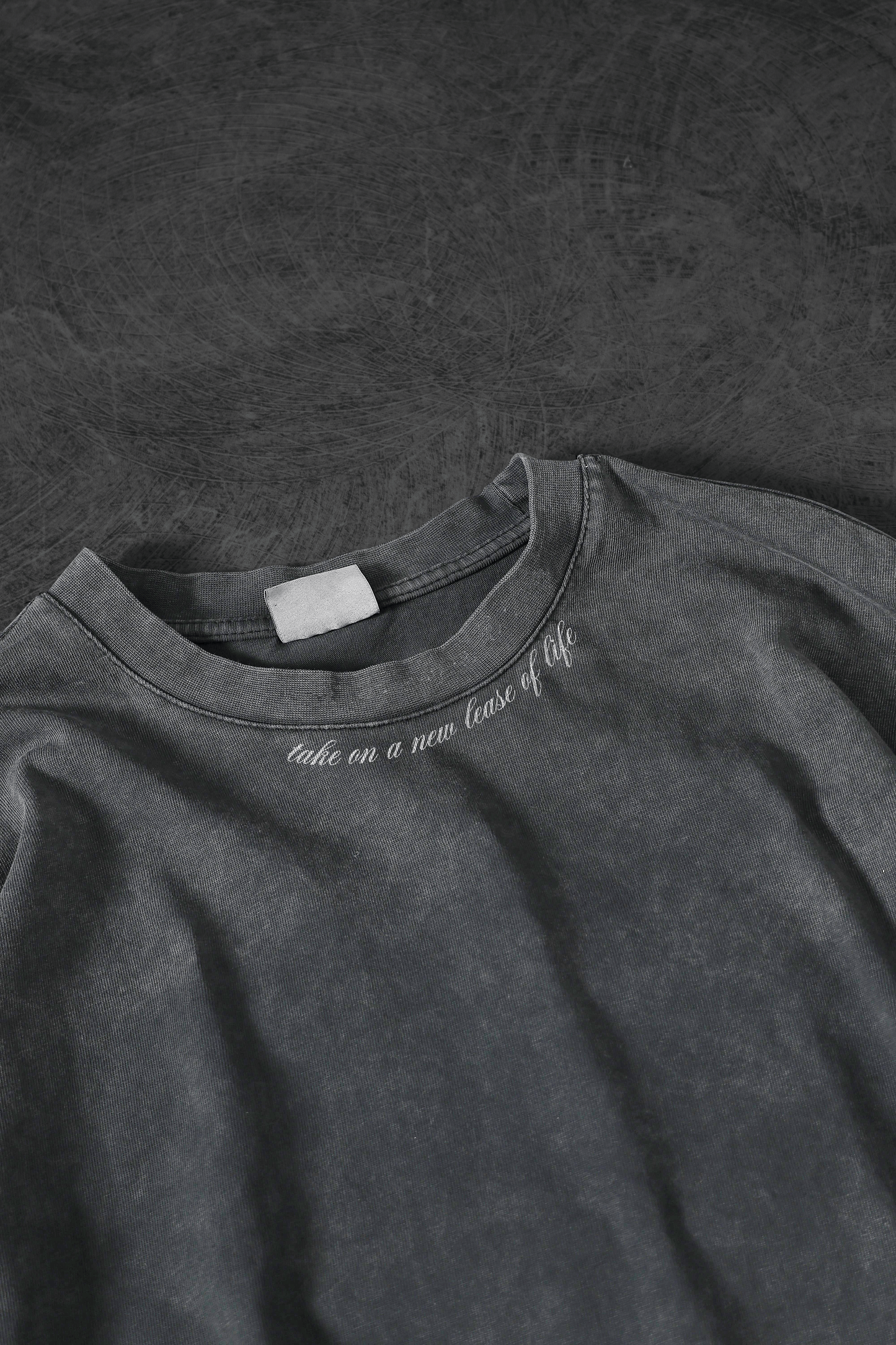 " Russian Phoenix " Acid-Washed Oversized Tee