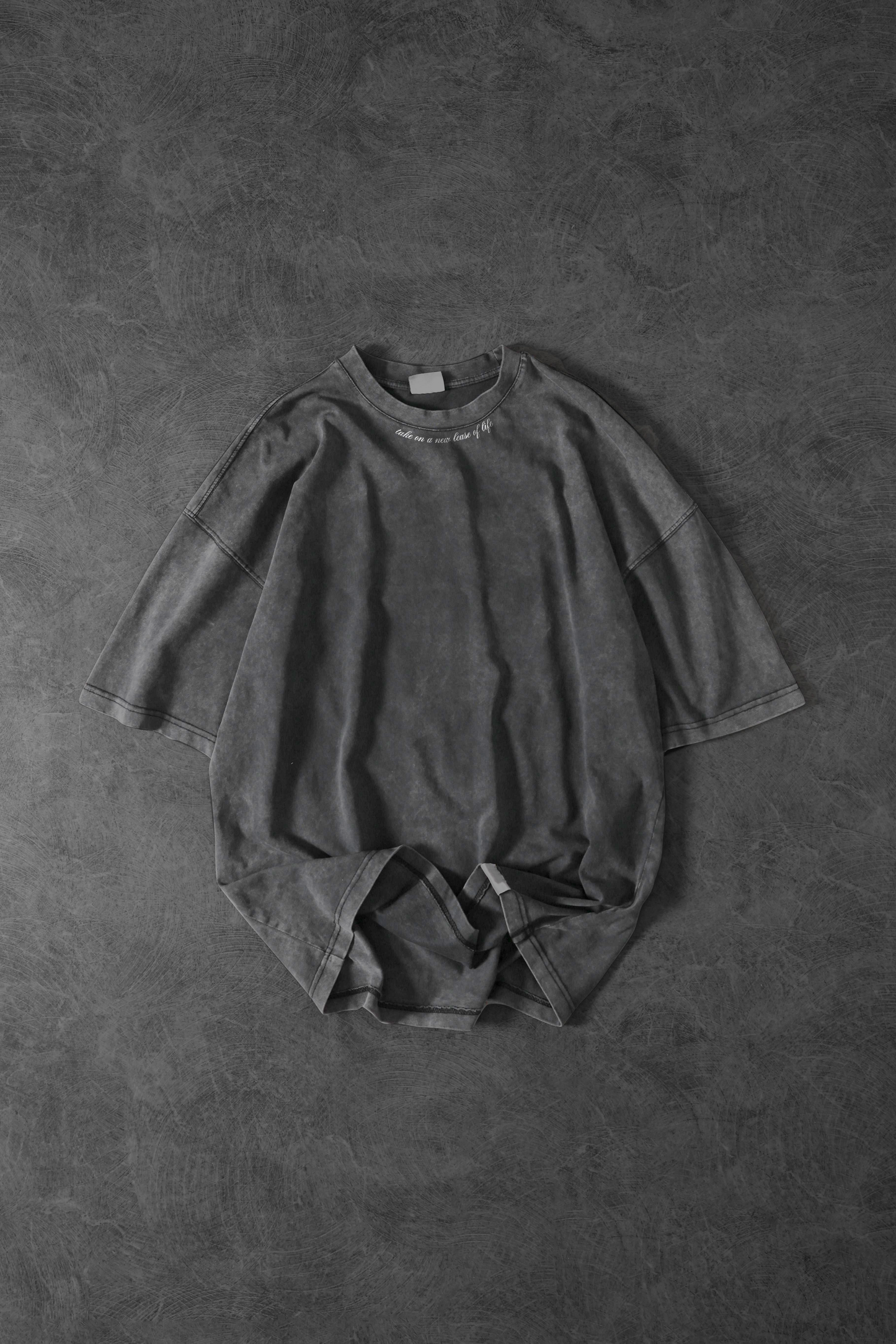 " Russian Phoenix " Acid-Washed Oversized Tee