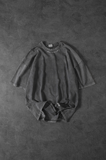 " Russian Phoenix " Acid-Washed Oversized Tee