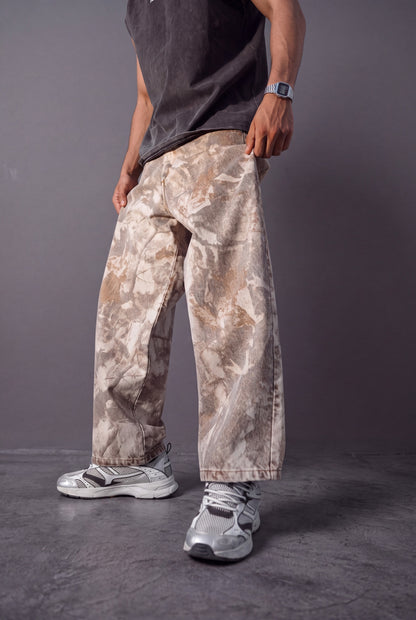 " Desert Echo " Digital-Printed Baggy Pant