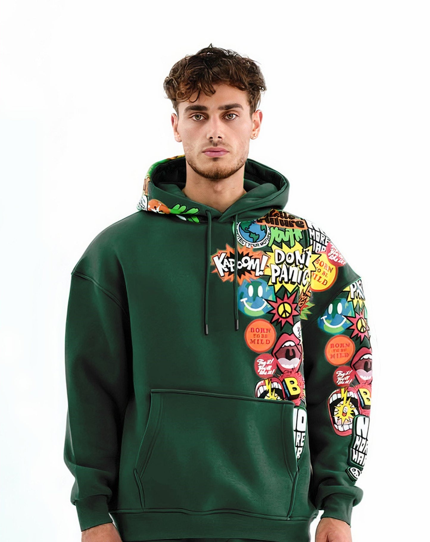 " PANIC " Oversized Hoodie