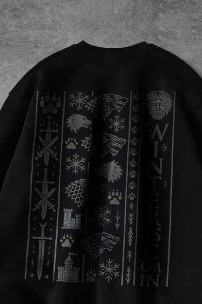 " Winter Is Coming " Oversized Crew-Neck