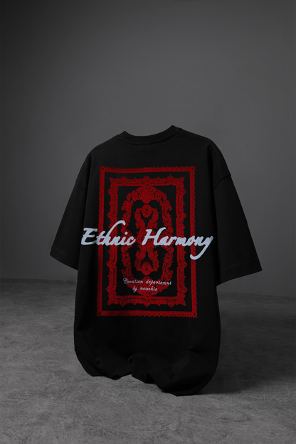 " Ethnic Harmony " Oversized Tee