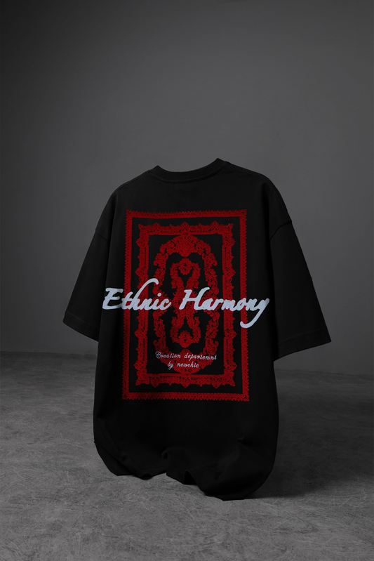 " Ethnic Harmony " Oversized Tee