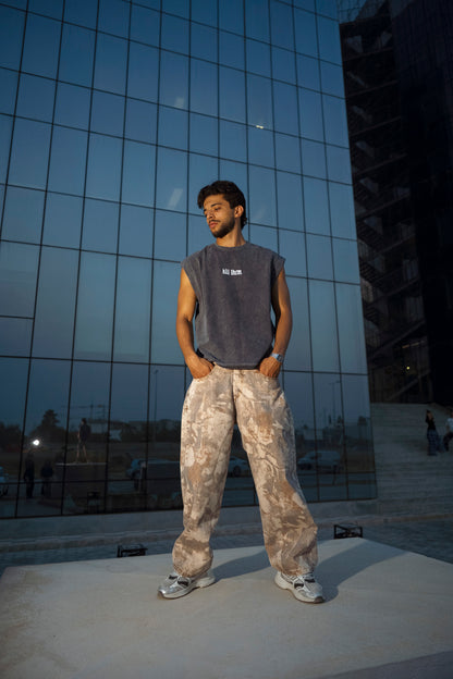 " Desert Echo " Digital-Printed Baggy Pant