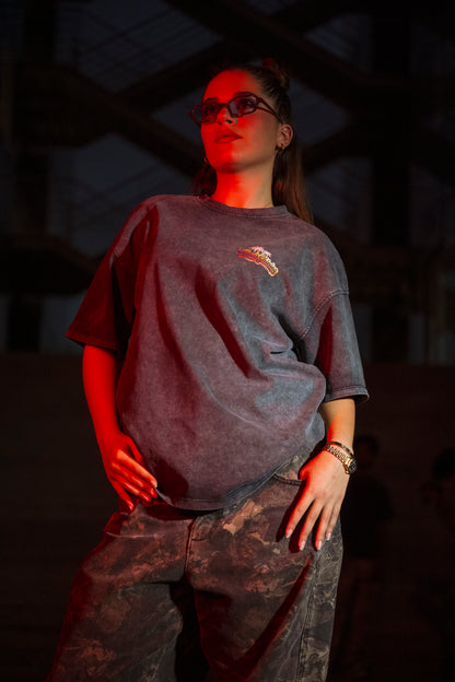 " Summer 26 Legacy " Acid-Washed Oversized Tee