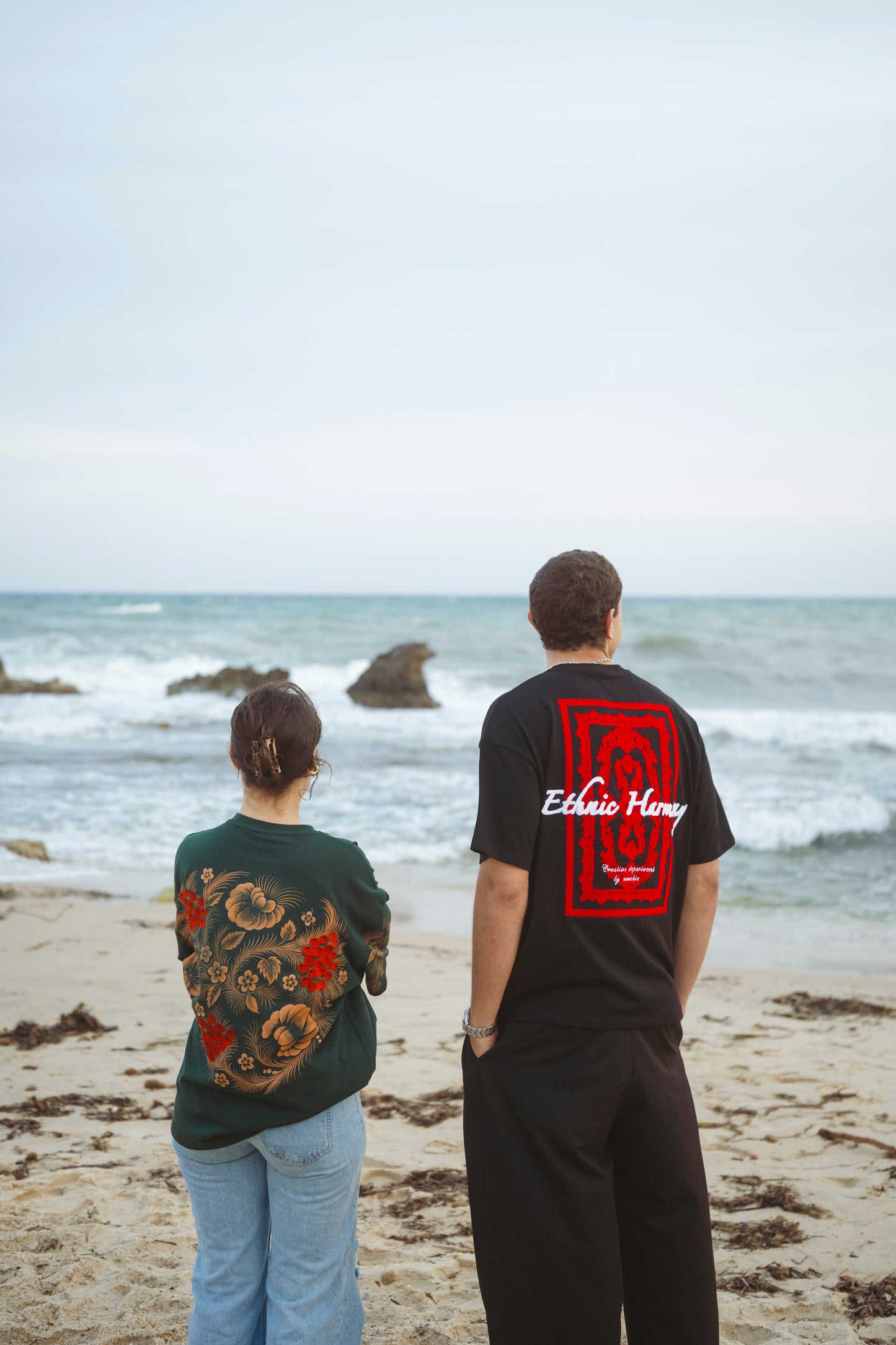 " Ethnic Harmony " Oversized Tee