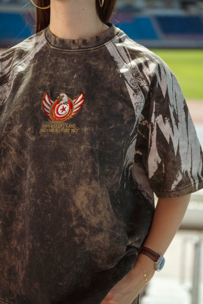" Carthage Eagles " UV-Washed Oversized Tee