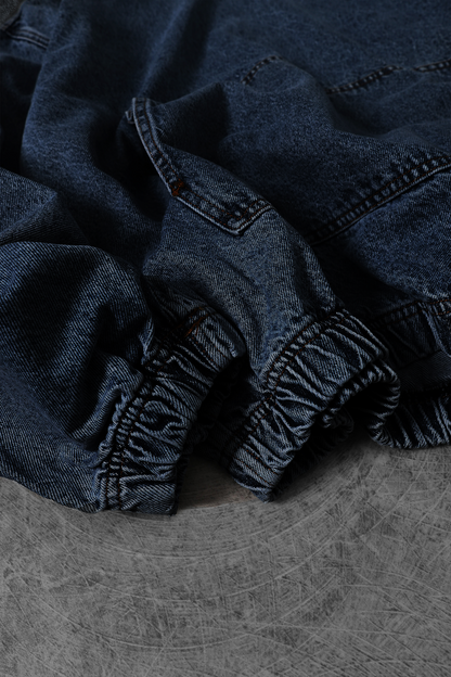 " ORIGINS " Denim Oversized Hoodie