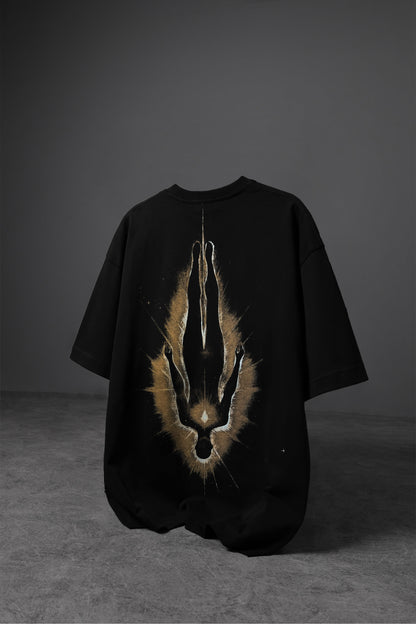 " After Life " Acid-Printed Oversized Tee