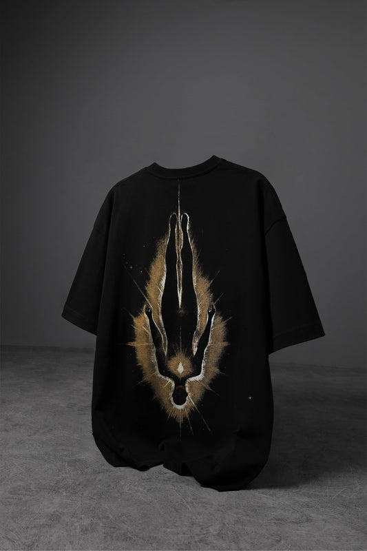 " After Life " Acid-Printed Oversized Tee