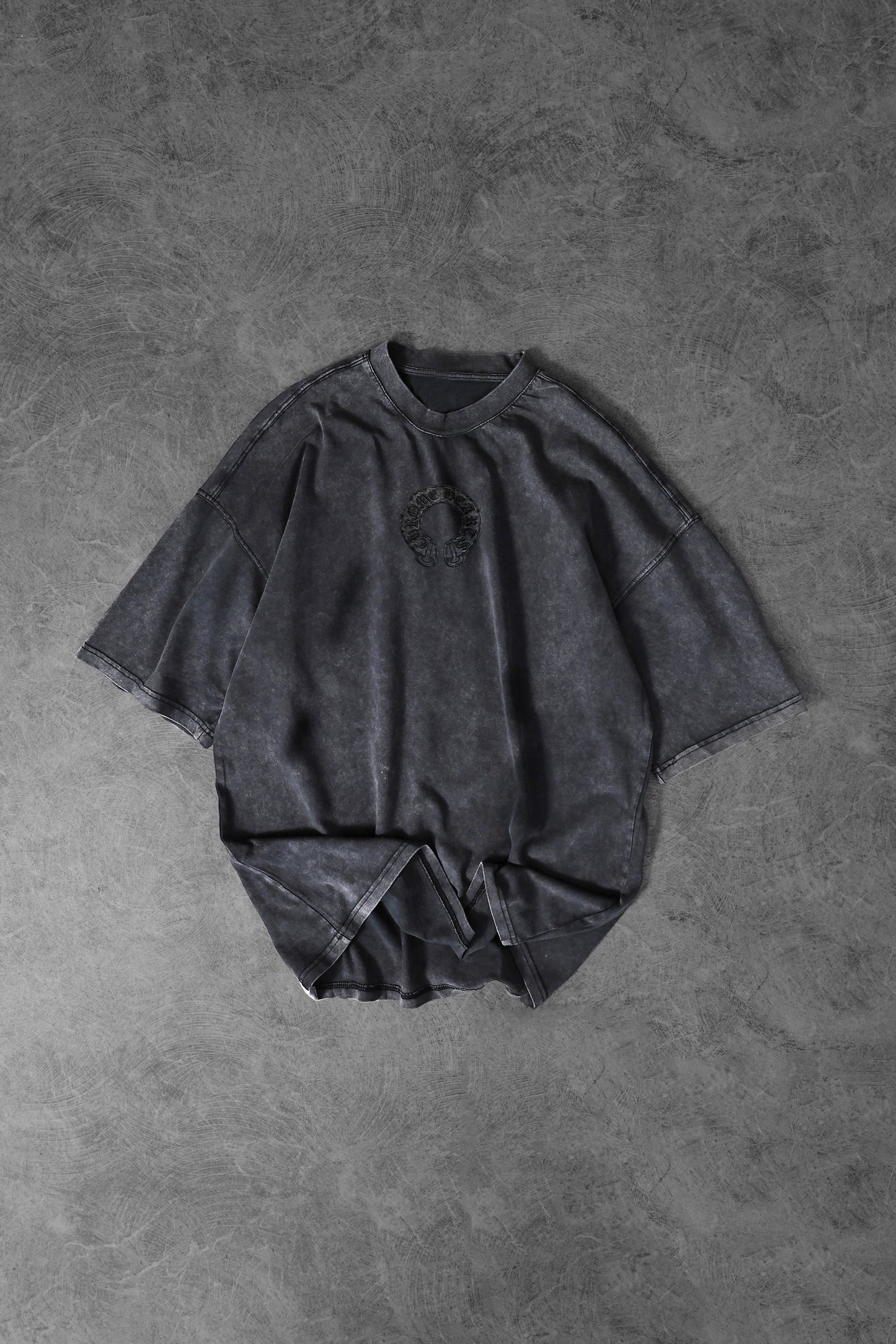 " Vintage Creed " Acid-washed Oversized Tee