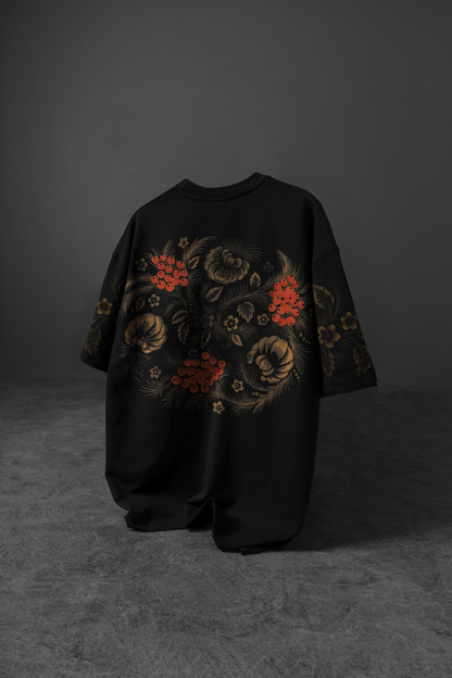 " Eternal Garden " Acid-printed Oversized Tee