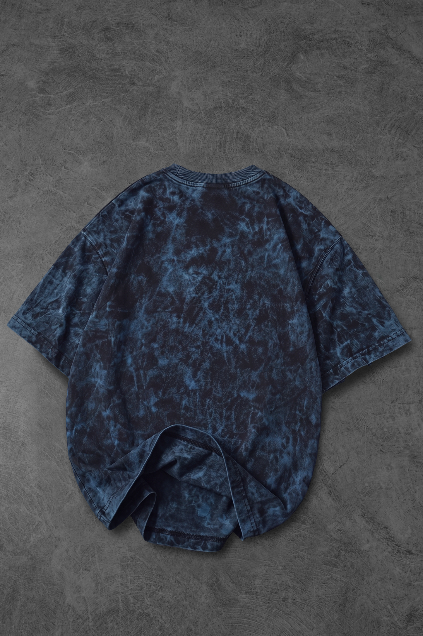 " ORBYZ Butterfly " UV-Wash Oversized Tee - Maldives Blue