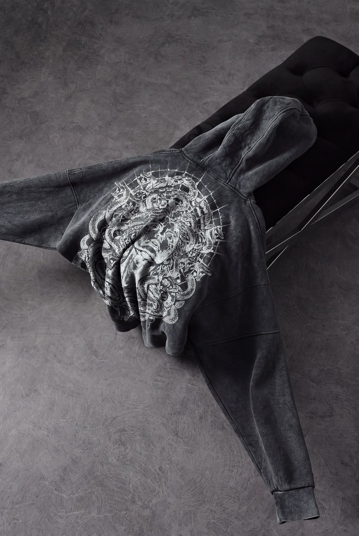 " MEDUSA 2.0 " Acid - Washed Oversized Hoodie