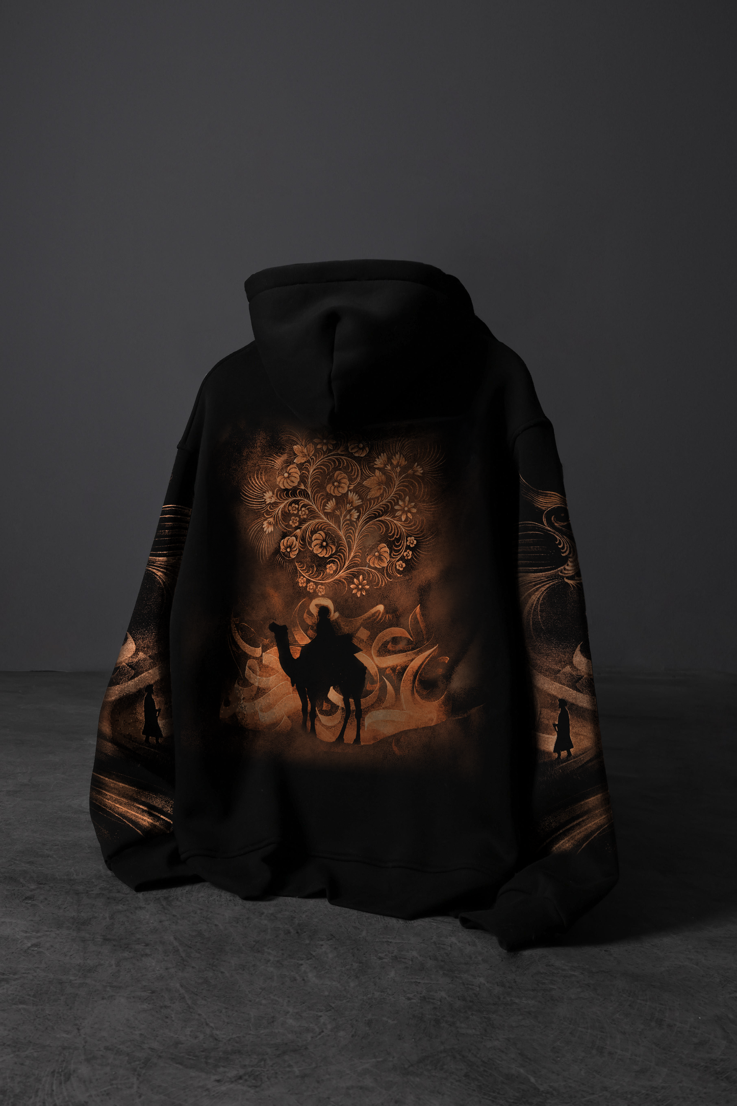 " ARABASTA " Acid-Printed Oversized Hoodie