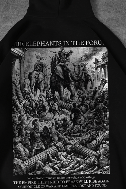 " Elephants in the Forum " Oversized Hoodie