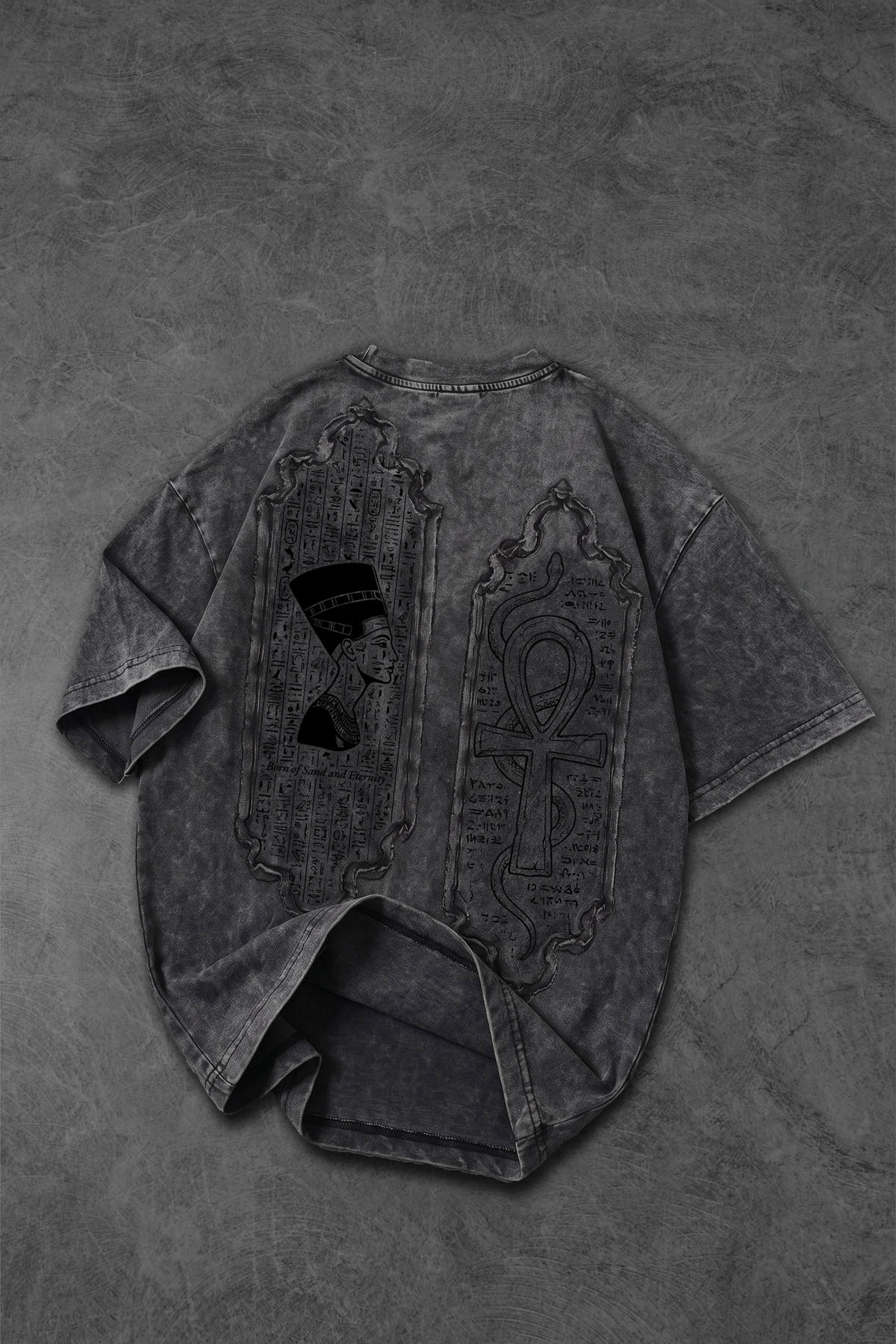 " Pharahos " Acid-Washed Oversized Tee