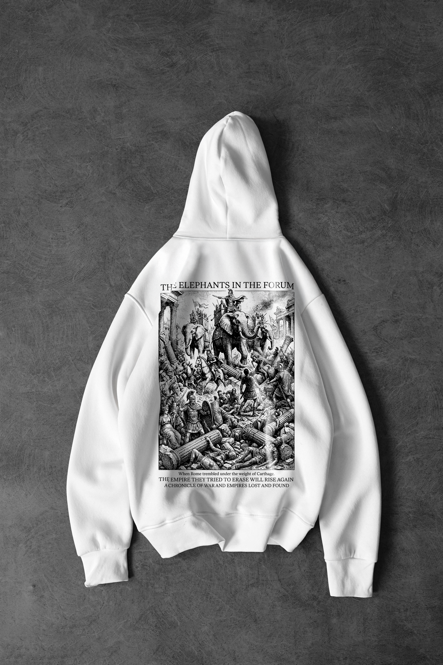 " Elephants in the Forum " Oversized Hoodie