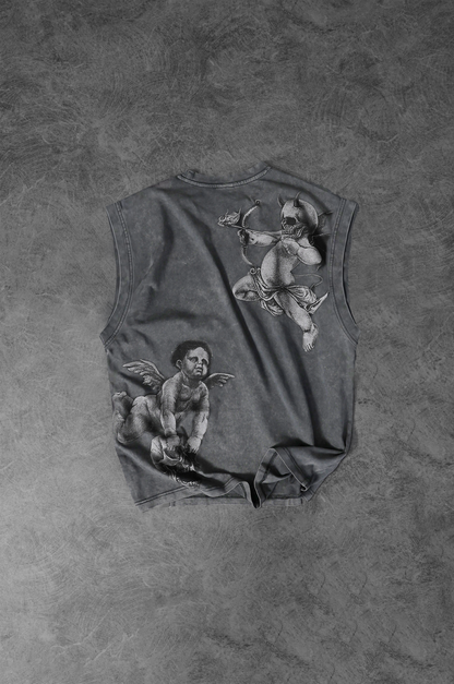 " Fallen Archers " Sleeveless Oversized Tee