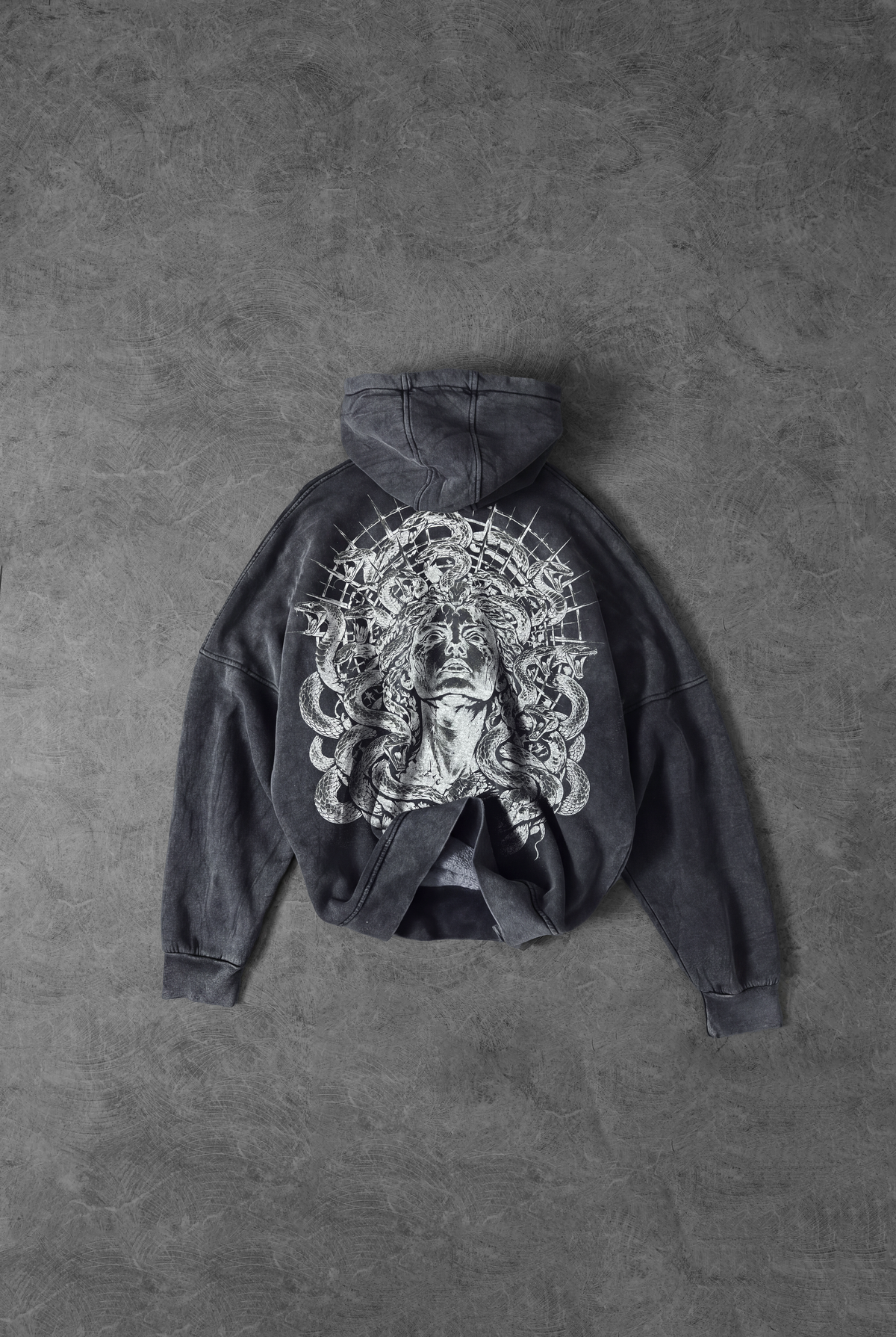 " MEDUSA 2.0 " Acid - Washed Oversized Hoodie