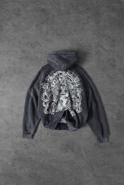 " MEDUSA 2.0 " Acid - Washed Oversized Hoodie