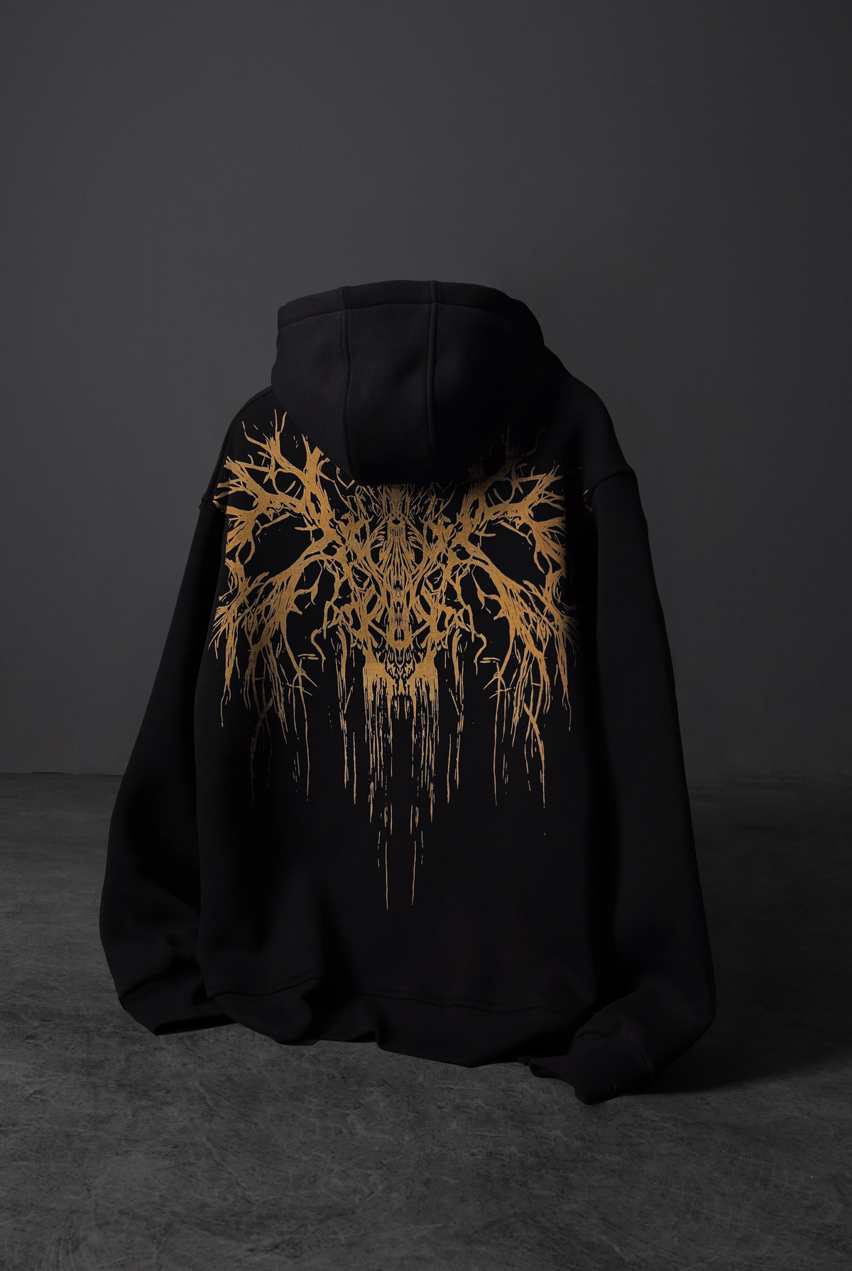 " Cursed Tree " Acid-Printed Oversized Hoodie