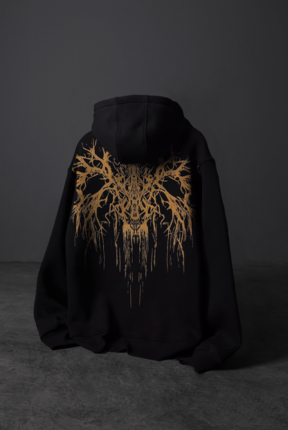 " Cursed Tree " Acid-Printed Oversized Hoodie