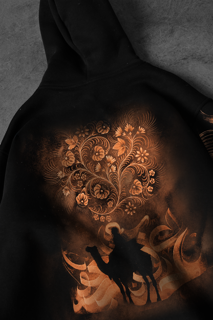 " ARABASTA " Acid-Printed Oversized Hoodie