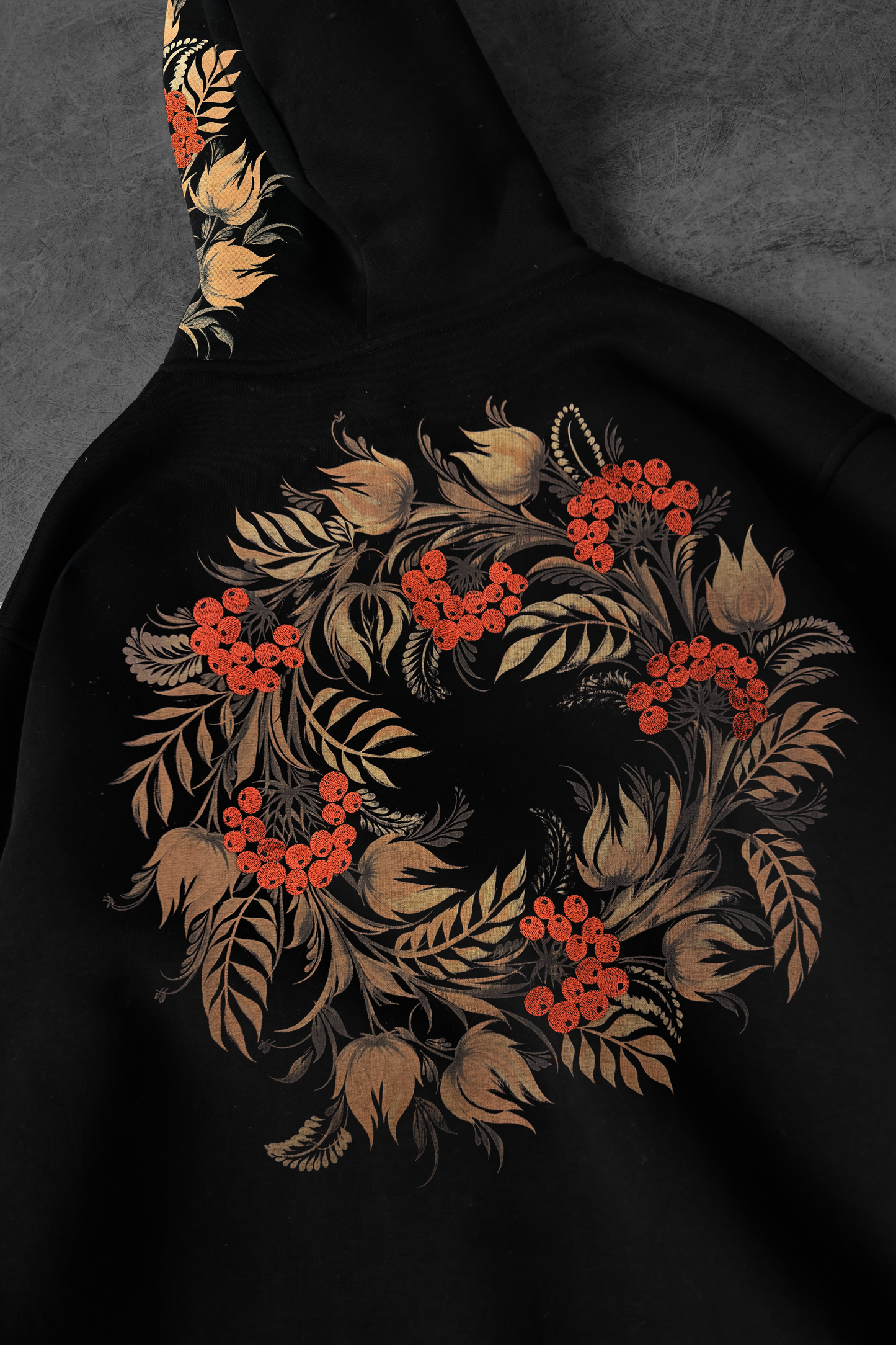 " Forbidden Garden " Acid-Printed Oversized Hoodie