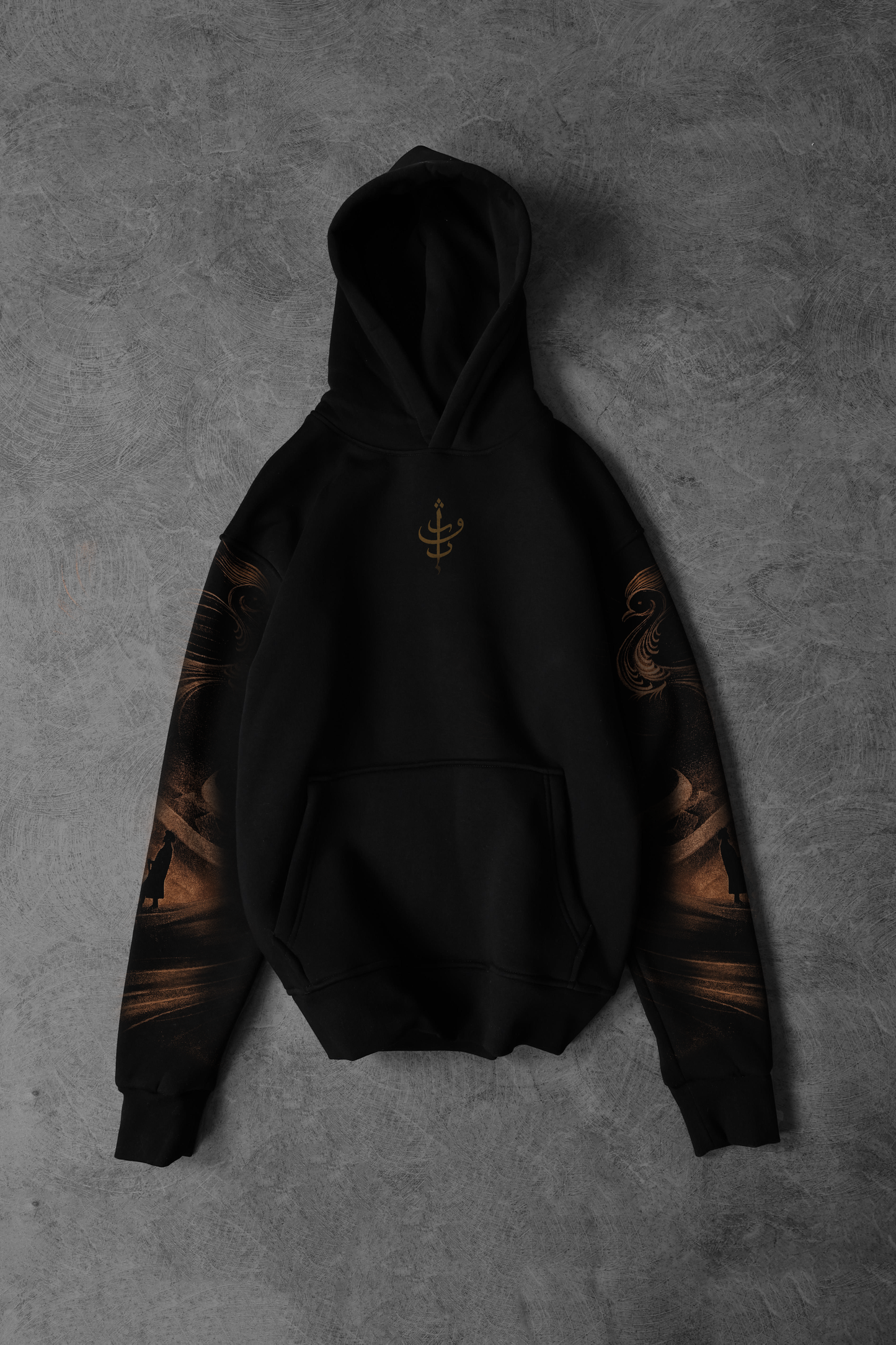 " ARABASTA " Acid-Printed Oversized Hoodie