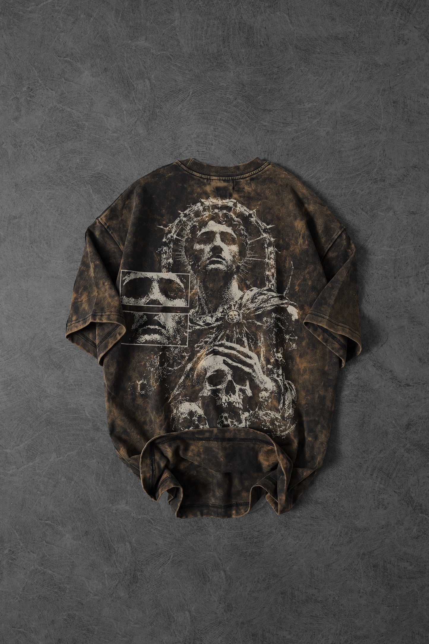 " Rising Frequency " UV-Washed Oversized Tee