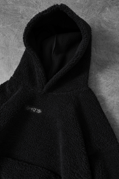 " Siberian Bear " Oversized Sherpa Hoodie