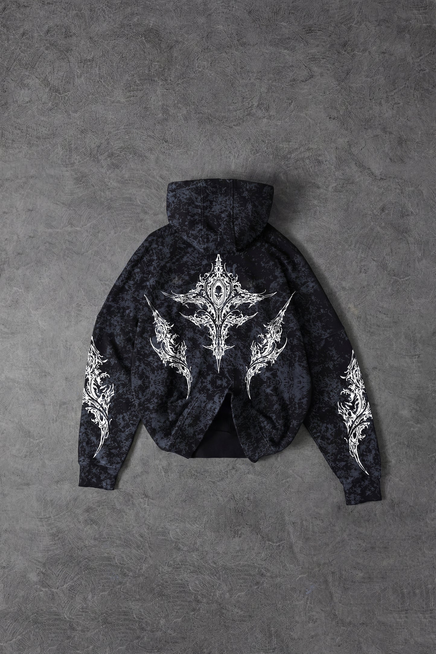" The Sword Of Chaos " Snow-Printed Hoodie