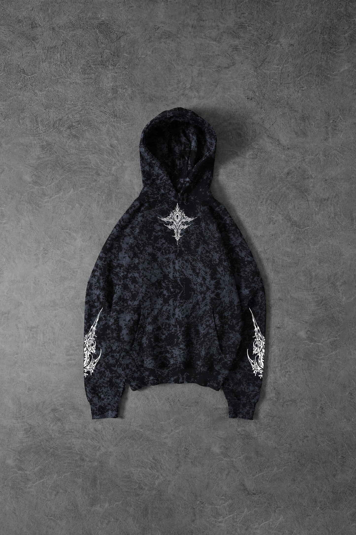 " The Sword Of Chaos " Snow-Printed Hoodie