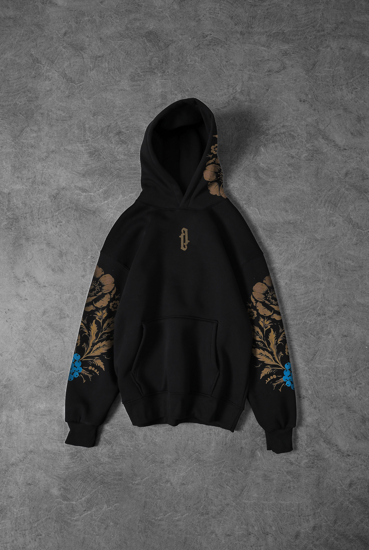 “Eternal Garden 2.0” acid-printed oversized hoodie