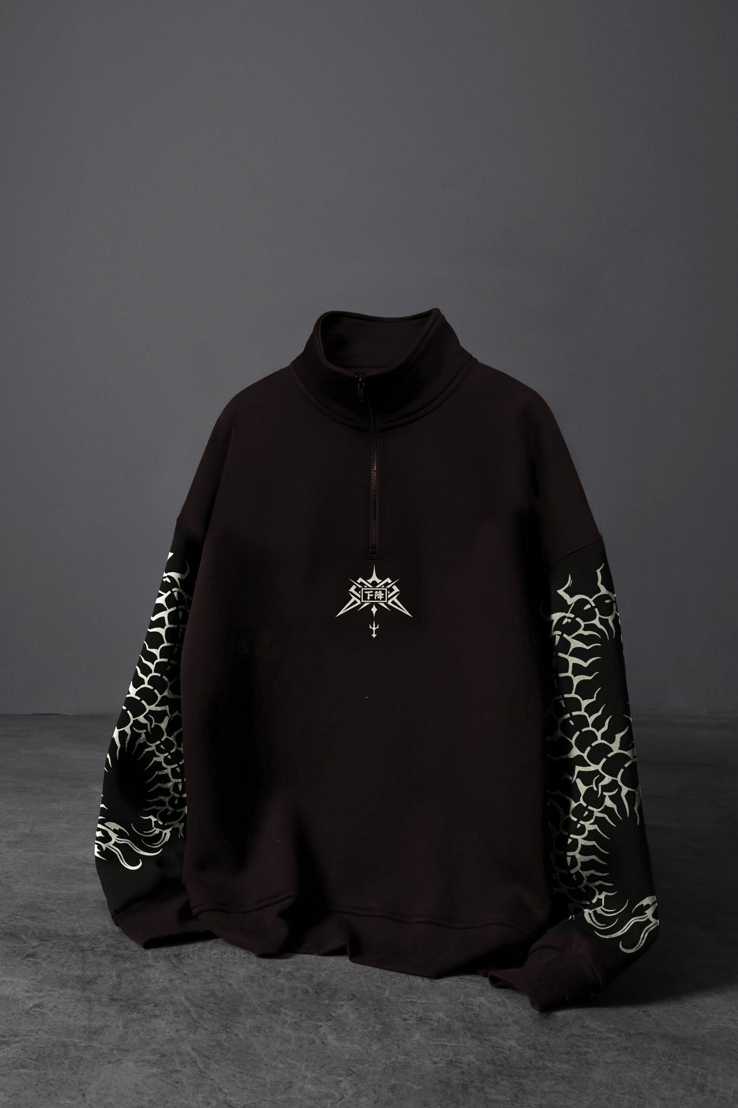 " Chains Of Centipede " Oversized Zip-Up