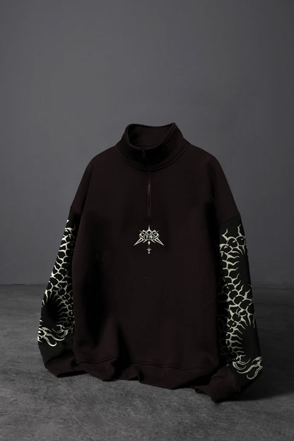 " Chains Of Centipede " Oversized Zip-Up