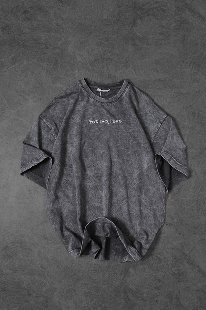 " Chaos Wings " Acid-Washed Oversized Tee
