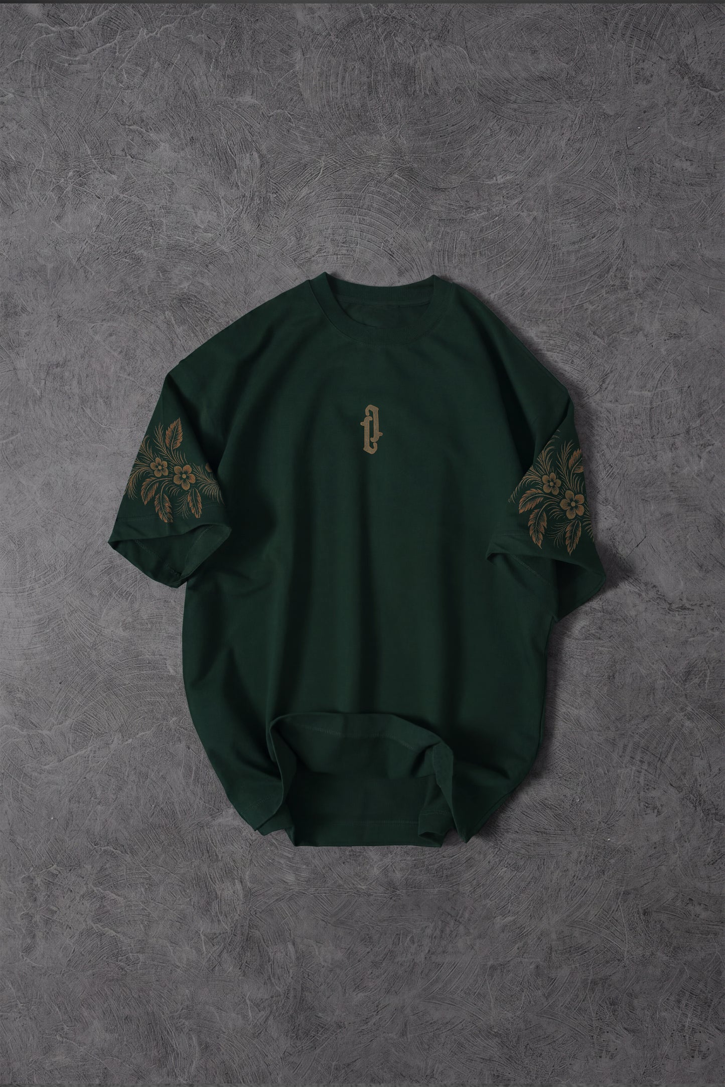 " Eternal Garden " Acid-printed Oversized Tee