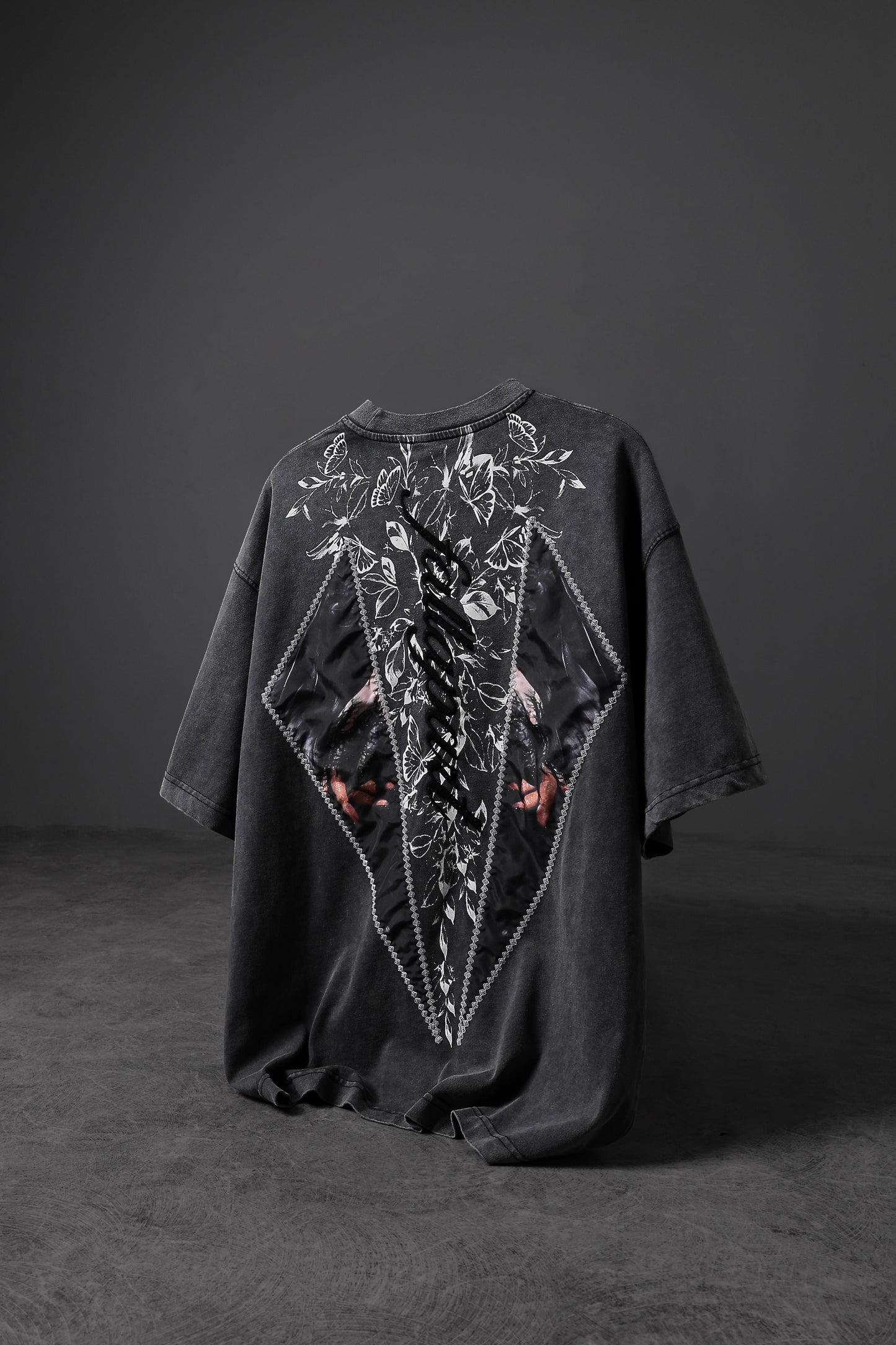 " Fall Apart " Acid-washed Oversized Tee