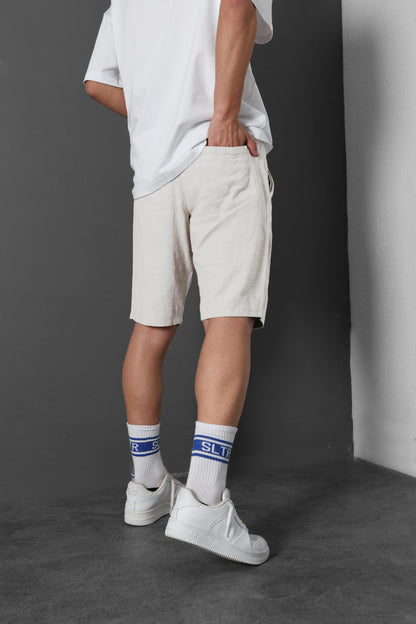 " 9amraya " classic shorts - white