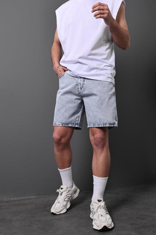 “ Stonewash Core ” Denim Shorts