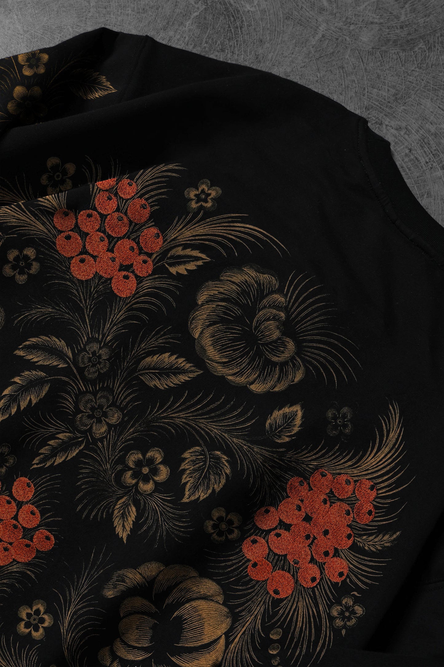 " Eternal Garden " Acid-printed Oversized Tee