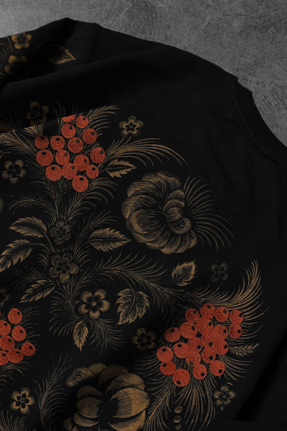 " Eternal Garden " Acid-printed Oversized Tee